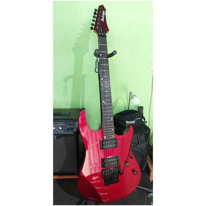 Gitar Rockstone By Rick Hanes DarkCrouser Red candy