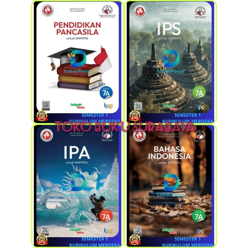 BUKU PR/LKS ASESMEN INTERAKTIF INTAN PARIWARA SMP/MTs KELAS 7 KURIKULUM MERDEKA SEMESTER 1