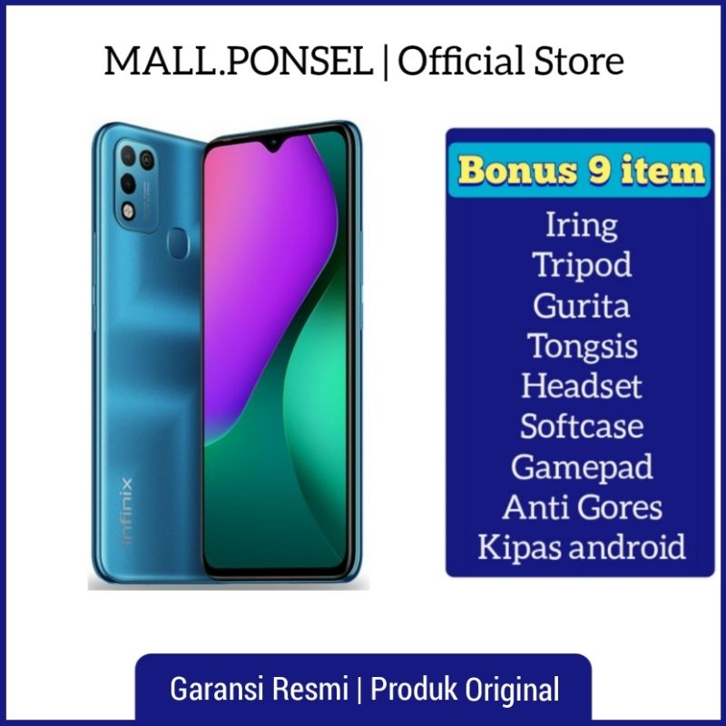 Infinix Hot 10 play Ram 4/64GB & 3/32GB & 2/32GB NEW Garansi resmi infinix 1 tahun