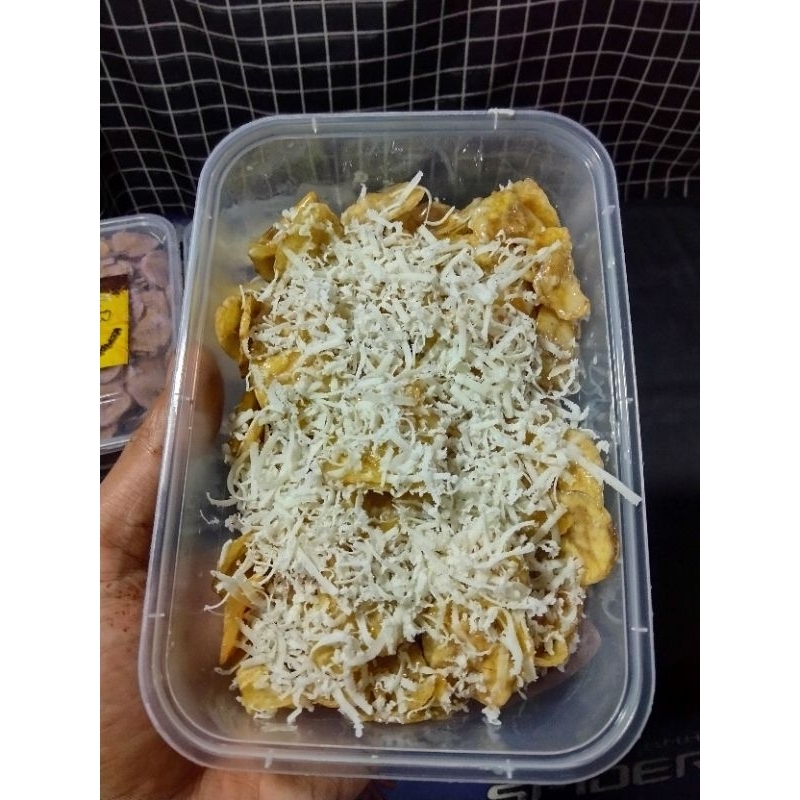 

Keripik Pisang Cokelat Tiramisu 500ML / Keripik Pisang Cokelat Lumer