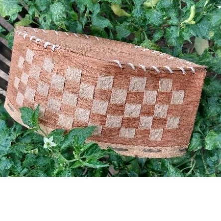 Peci kulit kayu honai FULL ANYAMAN