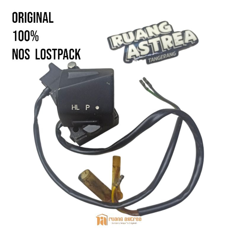 SWITCH LIGHT SAKLAR HOLDER KANAN ASTREA PRIMA STAR ENGKEL ENGKOL NON STARTER 35150-GN8-921 ASLI ORI 
