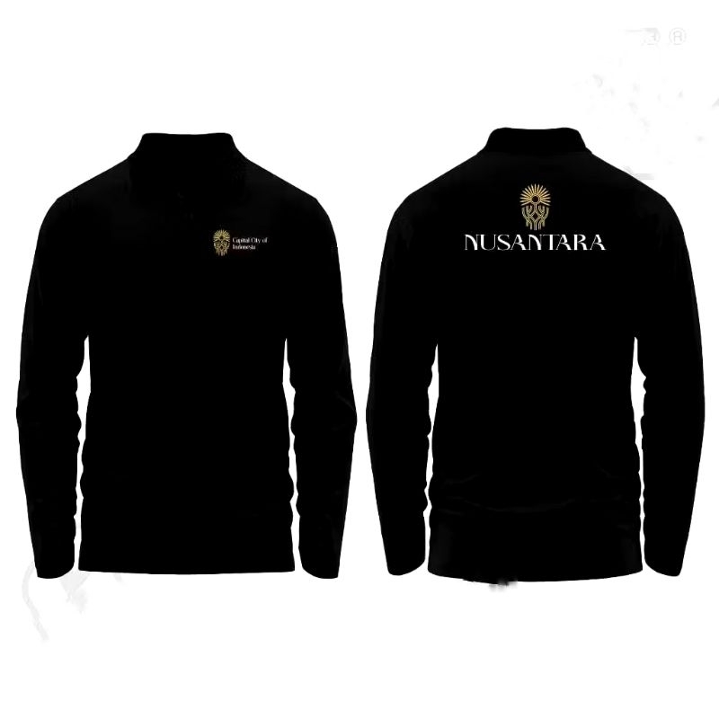 KAOS//NUSANTARA//KAOS POLO LENGAN PANJANG BISA COD