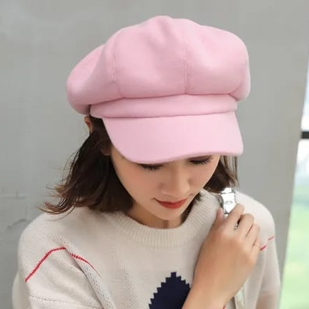 Topi Baret Topi Gurita Topi Pelukis Versi Korea Wanita Pria Impor Kualitas Premium