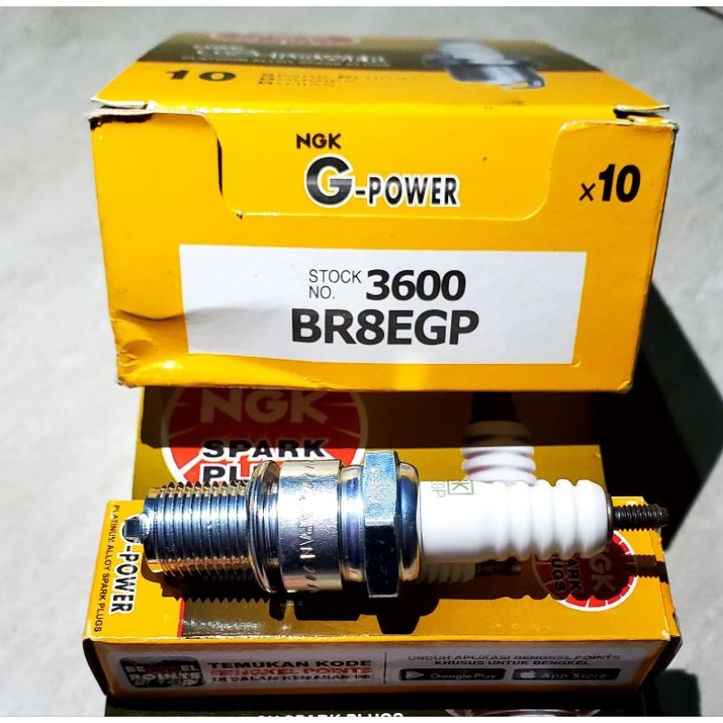busi Ngk G power BR8EGP ninja r ss rr nsr rx king drat panjang