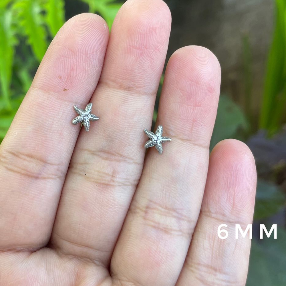 Anting Earrings Sumpel Stud Tusuk Giwang Perak Silver Bali Asli 925 Bintang Star Anak Wanita Perempu