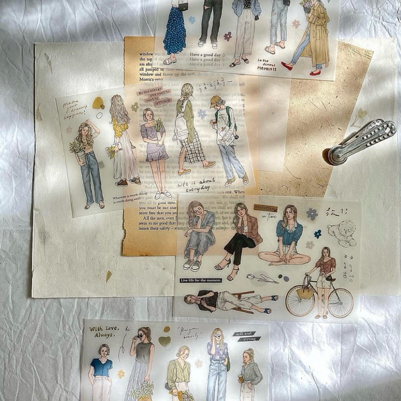 

Pion Transfer Sticker - Soft / Embossed / She / Garden / Tickets / Color Block