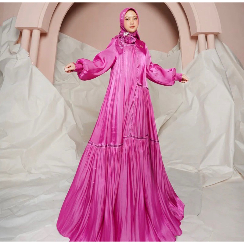 Gamis syari brand Ds sukijo dines sukijo syari set sracf