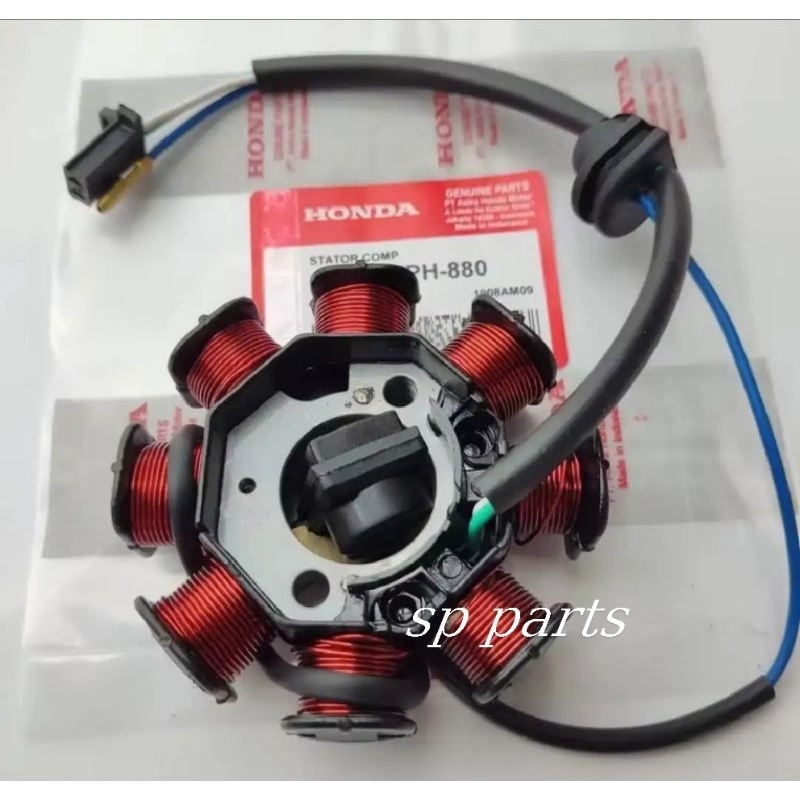SPUL STATOR ASSY + PULSER KPH HONDA KARISMA SUPRA X 125 LAMA KIRANA ORIGINAL