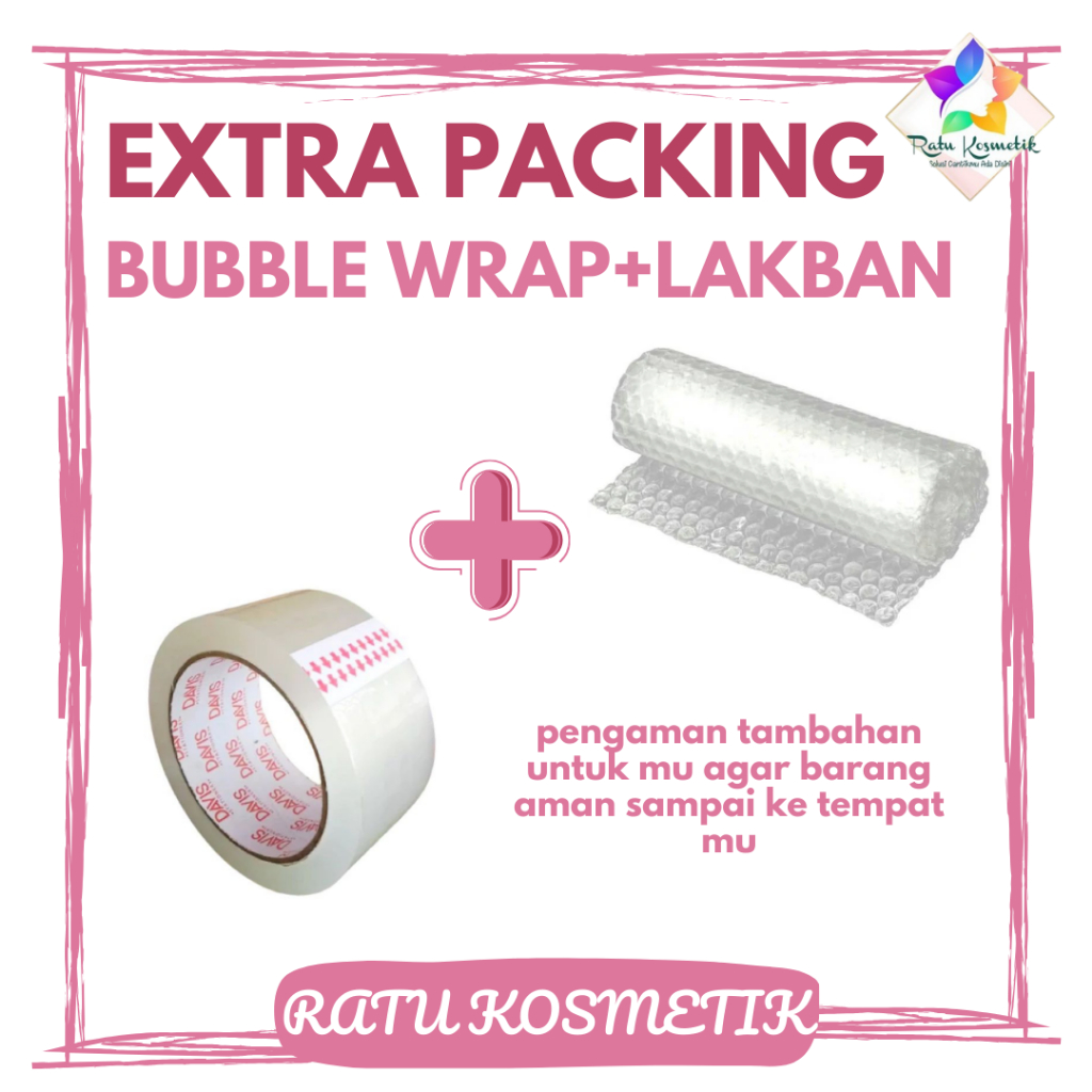 

❤ RATU ❤ Buble Wrap Packing Tambahan | Bubble Wrap Pengaman Paket Anda | Kardus Packing