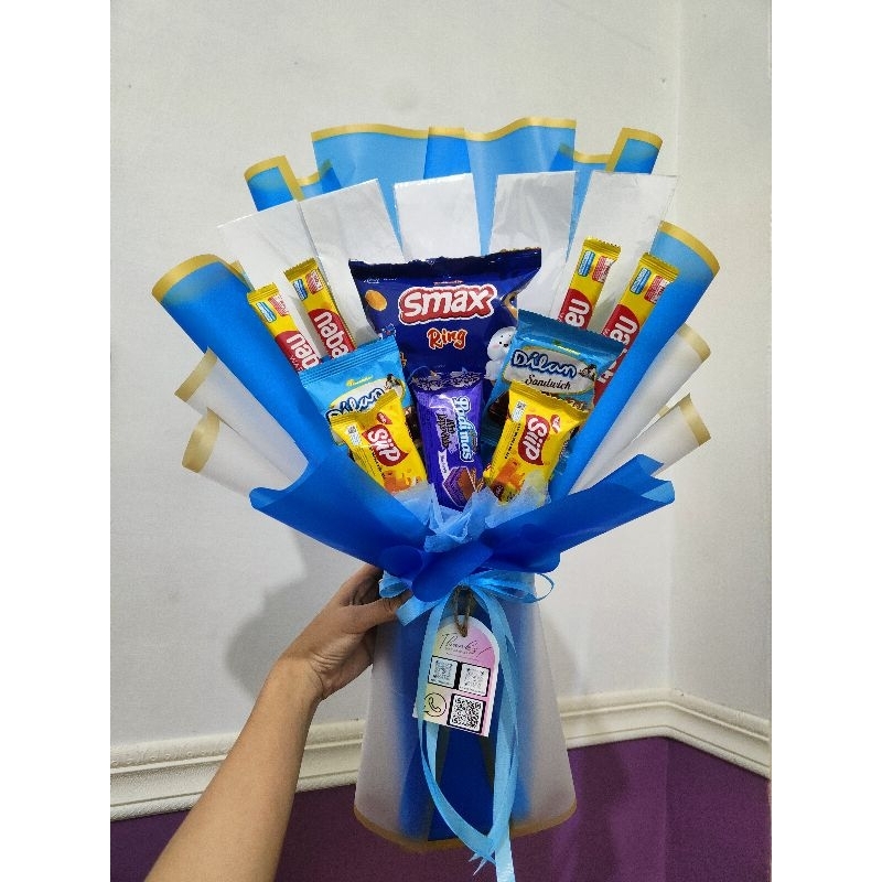 

buket snack + uang 5lembar