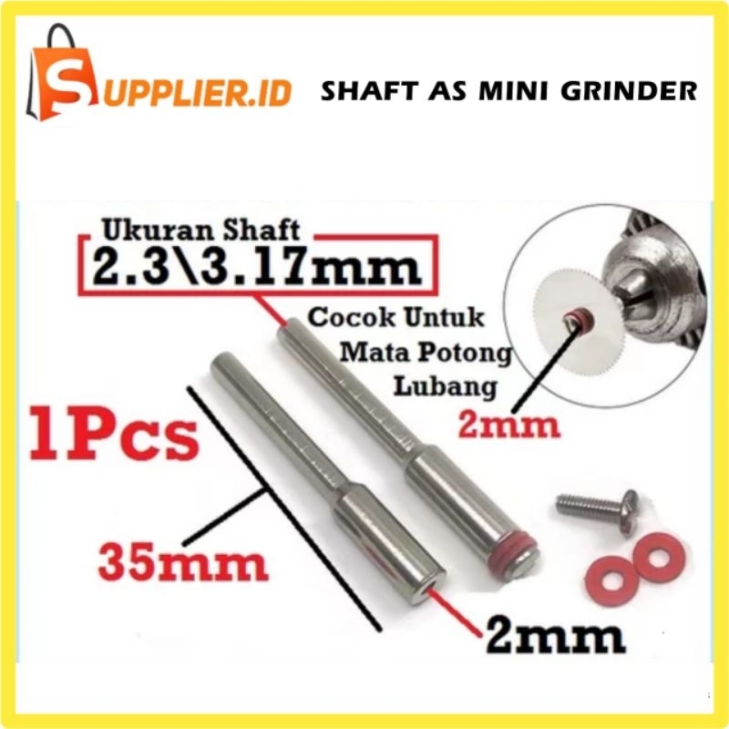 Batang As Khusus Untuk Mata Diamond Gerinda Potong Mini Grinder Tuner