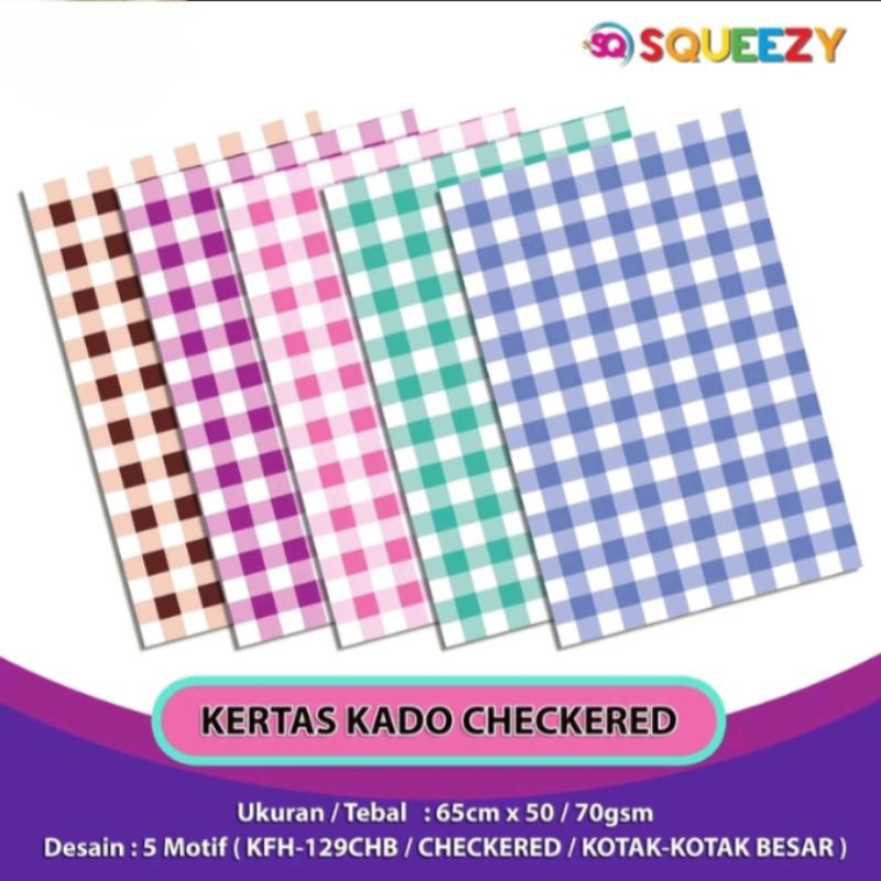 

Squeezy - Kertas Kado Motif Abstrak isi 50lembar