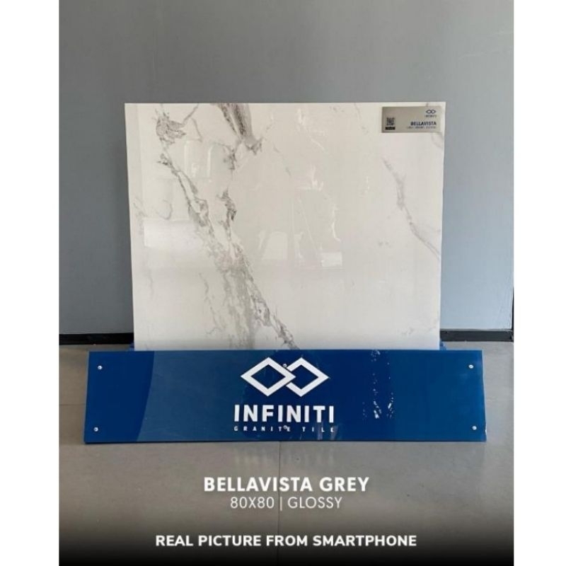 Granit Infiniti Bellavista Grey 80x80 Glosy