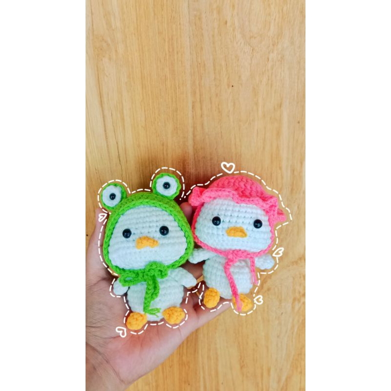 Gift Box Boneka Rajut Karakter Gantungan Kunci