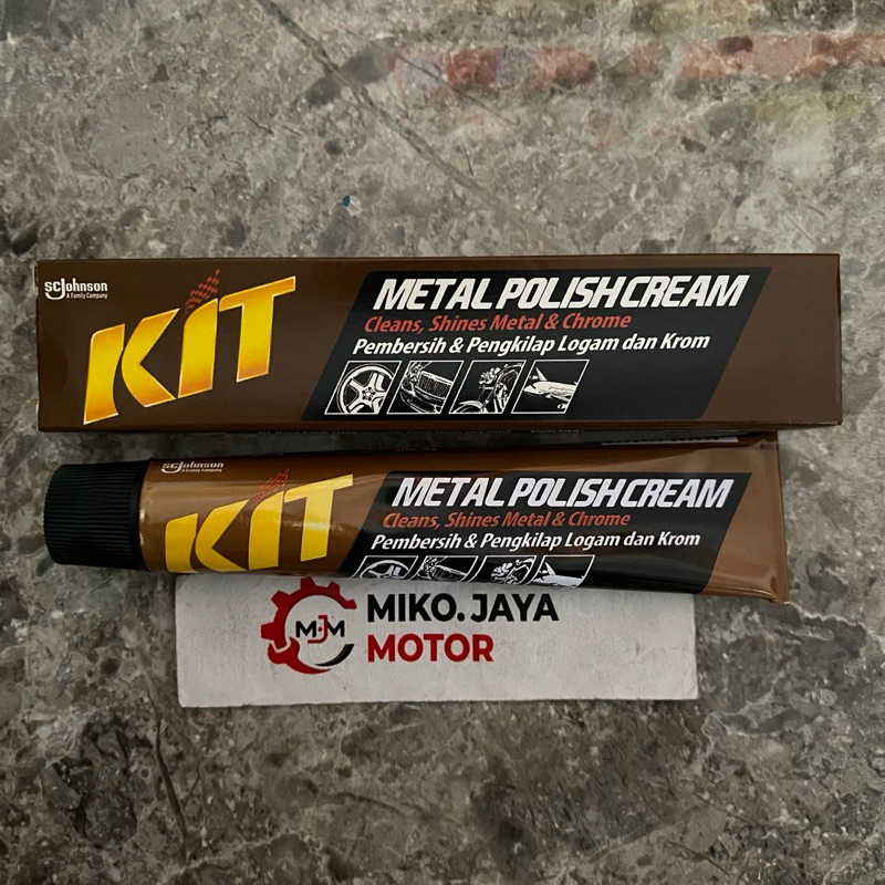 KIT METAL POLISH CREAM PEMBERSIH PENGKILAP LOGAM KROM KUNINGAN PERAK NIKEL 50g