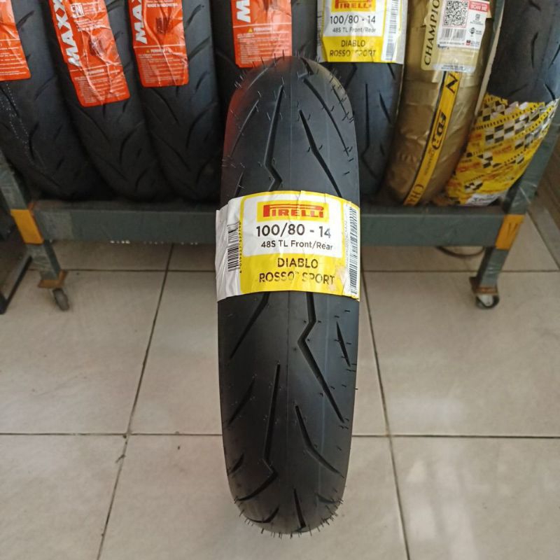 Pirelli Diablo Rosso Sport 100/80 ring 14 Tubeless