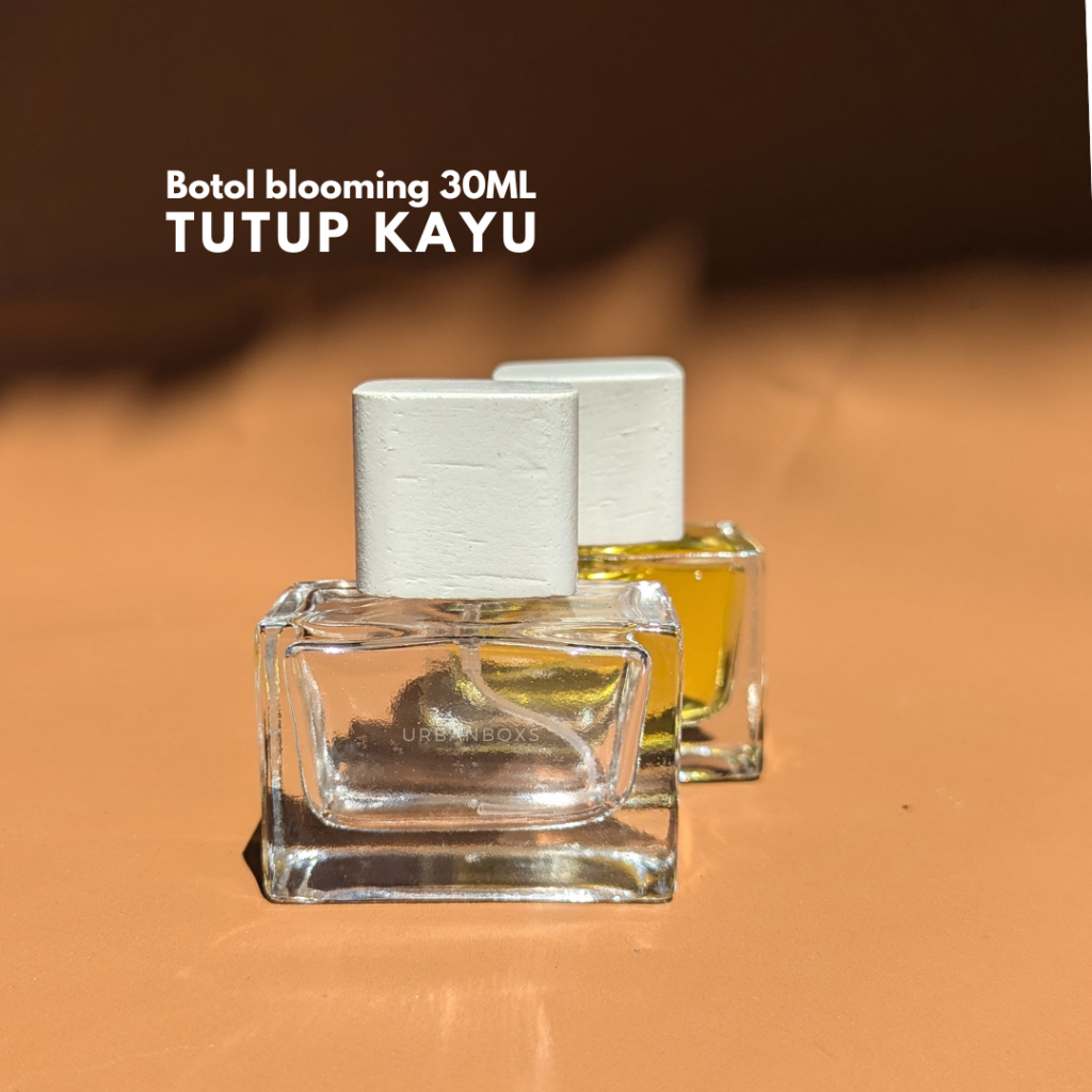 Botol parfum 30ml blooming - botol kotak 30ml drat
