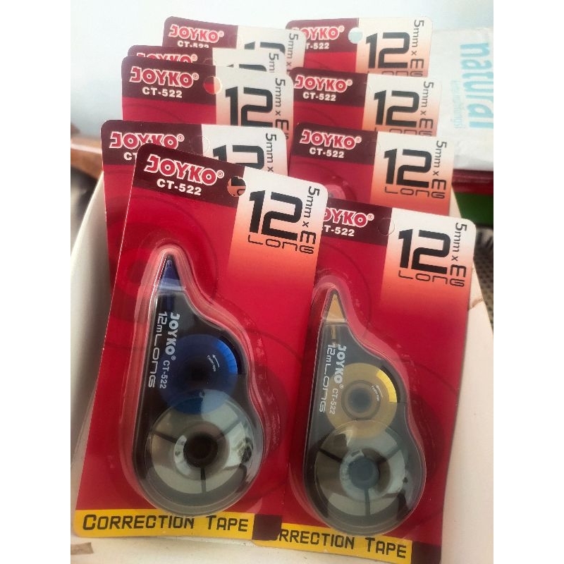 

TIP-EX KERTAS JOYKO CT-522 / CORRECTION TAPE 12 METER JOYKO