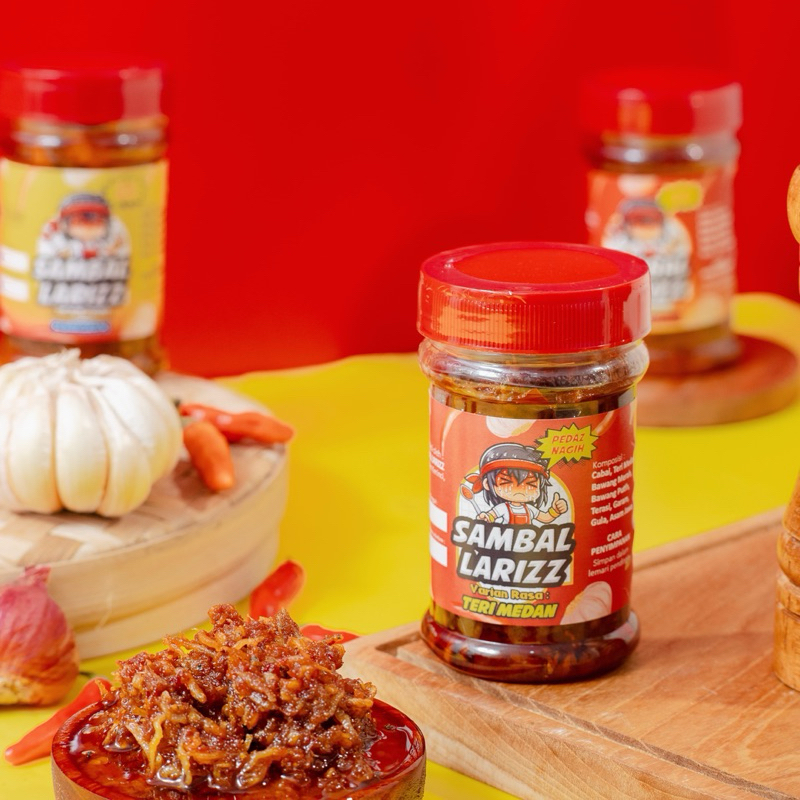 

Sambal Lariz 150gr - Teri Medan (PEDAZZ)