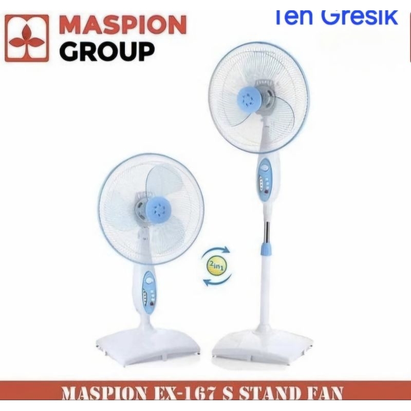 (COD) Kipas Angin Maspion Ex 167 / Kipas Angin Maspion Stand Fan Ex 167 / Kipas Angin Maspion Standf