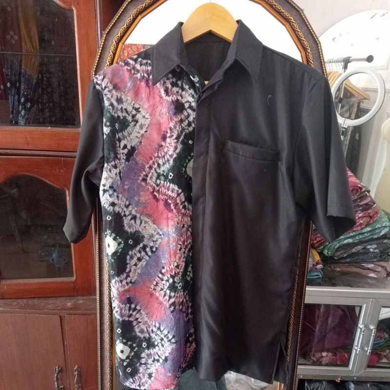 kemeja pria jumputan