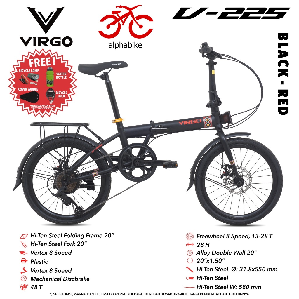 SEPEDA LIPAT 20 FOLDING BIKE VIRGO 225