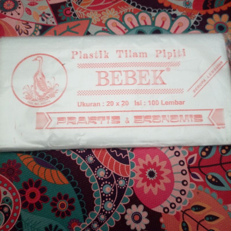 Plastik Alas Makanan Snack Box 20x20 / 10 Bungkus