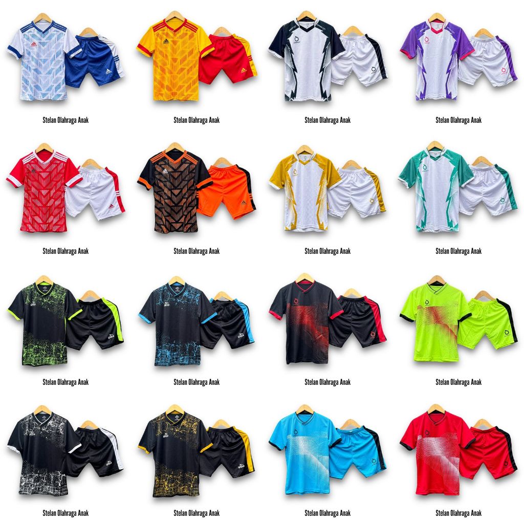 RB Baju Bola Anak Laki Laki Baju Futsal Anak Anak Murah Stelan Bola Futsal Junior Kids SD/SMP