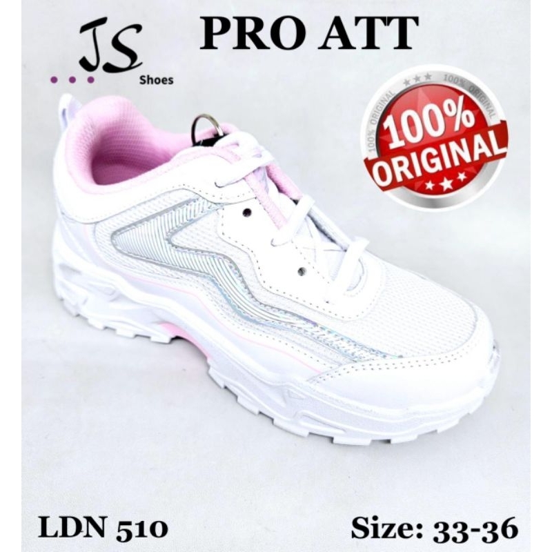 PRO ATT LDN 510 - SEPATU SNEAKERS TALI ANAK CEWEK MERK PRO ATT ORIGINAL