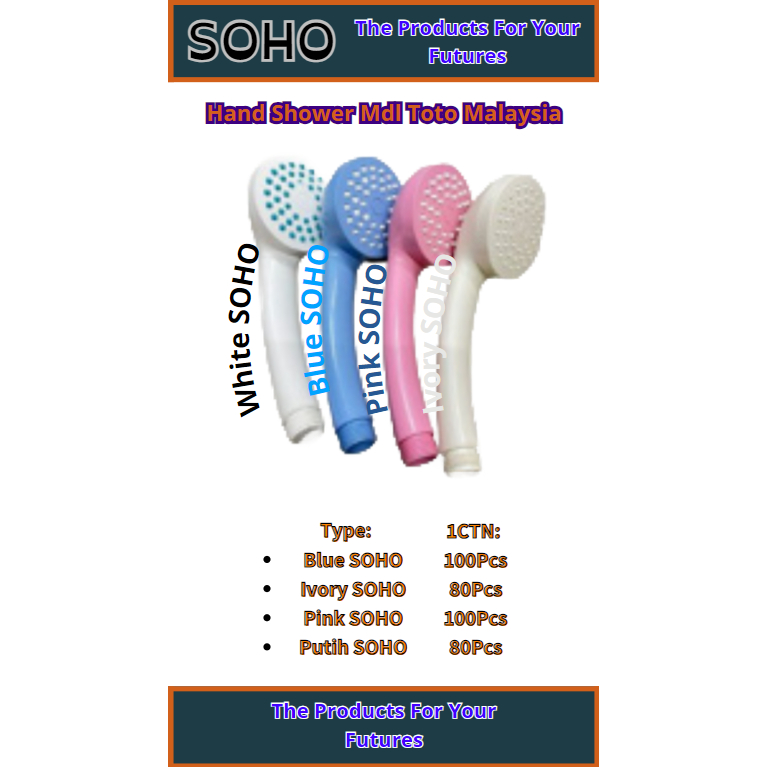 Hand Shower model TOTO - Shower Kamar Mandi Kepala / Hand shower mandi MODEL TOTO putih pink biru iv