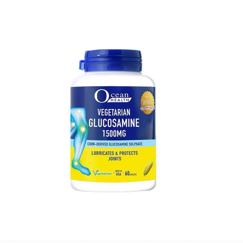 Ocean health vegetarian glucosamine sulphate caplet 1500mg 60's