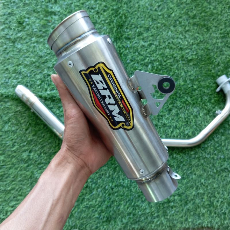 Knalpot racing BRM TR1 GEN2 P20 inlet 50mm saringan full CBR 150NEW CBR 150 FACELIFT SONIC 150R SUPR