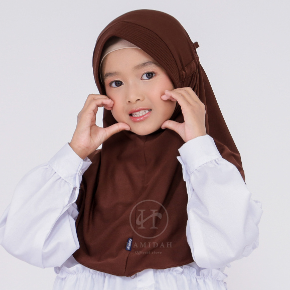 HIJAB BERGO SERUT INSTAN ANAK HAMIDAH  PREMIUM ALL SIZE