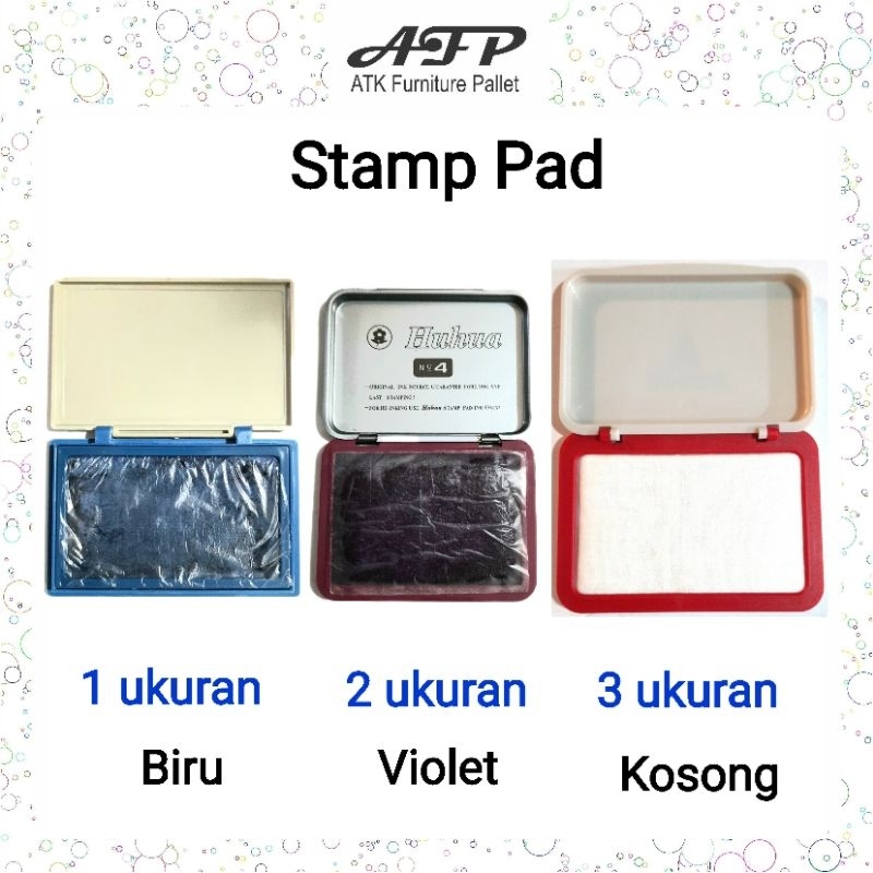 

Stamp Pad No 0 1 2 Biru Violet Kosong