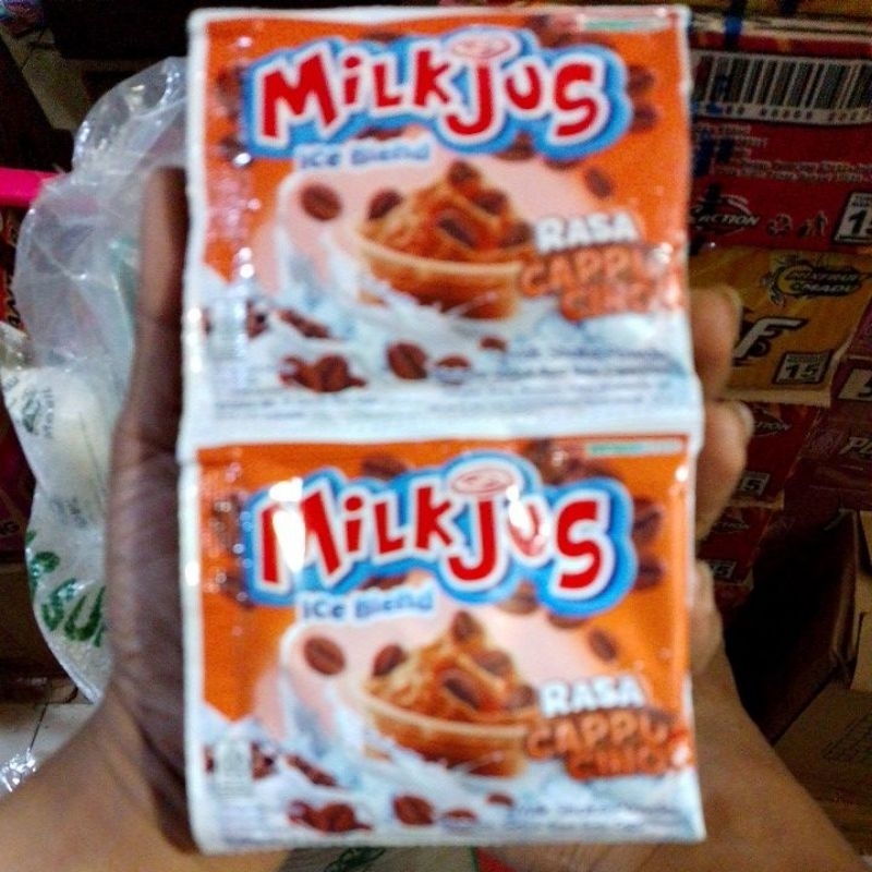 

milkjus 1 renceng isi 10 saset