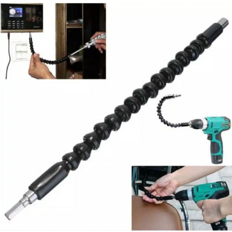 Selang Flexible Bor 30cm Screwdriver Extention Flexible Atau Flexible Bor Obeng