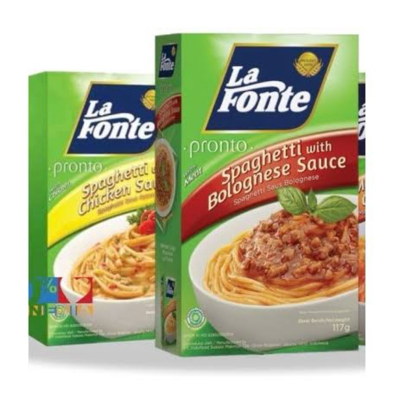 

LA FONTE SPAGHETTI WITH BOLOGNESE/CHICKEN 117GR