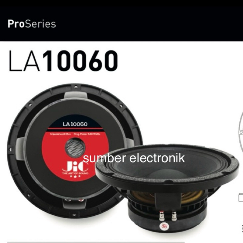 speaker JIC 10 inch LA 10060 middle
