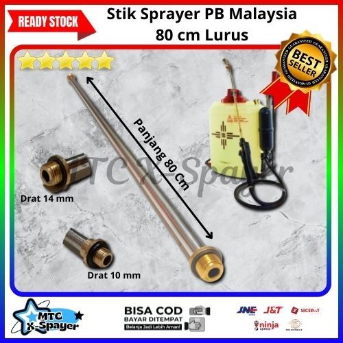 Stik Sprayer PB Malaysia 80 cm Lurus | Stik Sprayer Manual PB16 Malaysia | Stik Semprot Hama