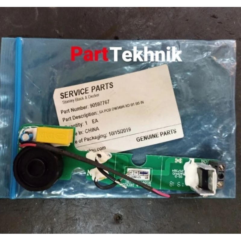 PCB dewalt DW349 Original for Jigsaw. PCB DW349 Dewalt. Switch DW349 dewalt. Switch dewalt DW349