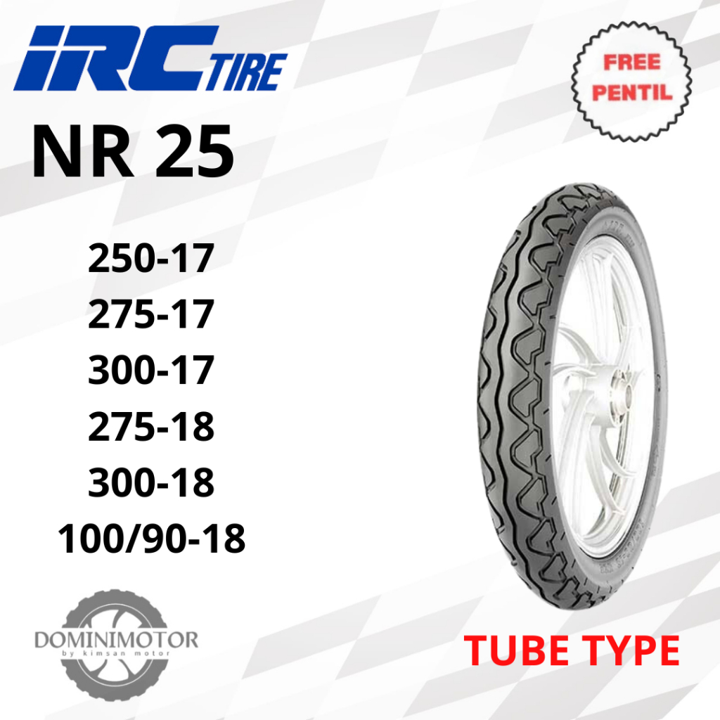 IRC NR25 Ring 18 Tubetype ( ban dalam) Ban Motor IRC RIng 18