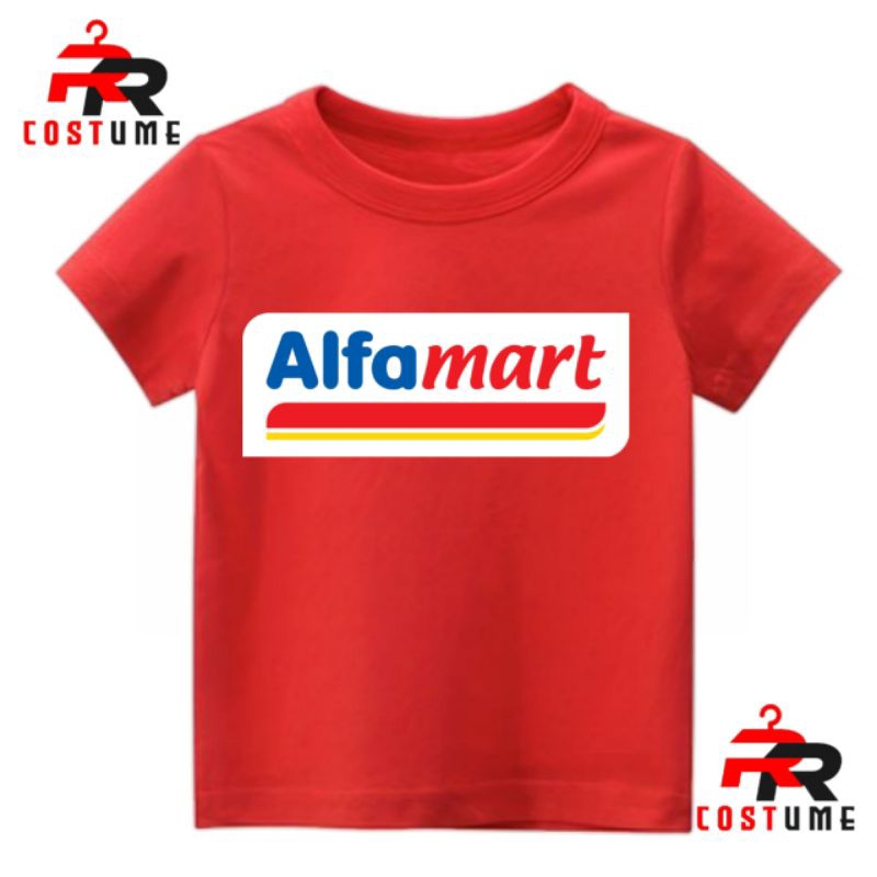 BAJU ANAK KAOS ANAK LOGO ALFAMART (FREE NAMA)
