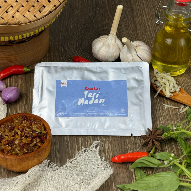 

Sambal Magda - Sambal Teri Medan 30 gram | sambal praktis kemasan sachet | sambel lauk