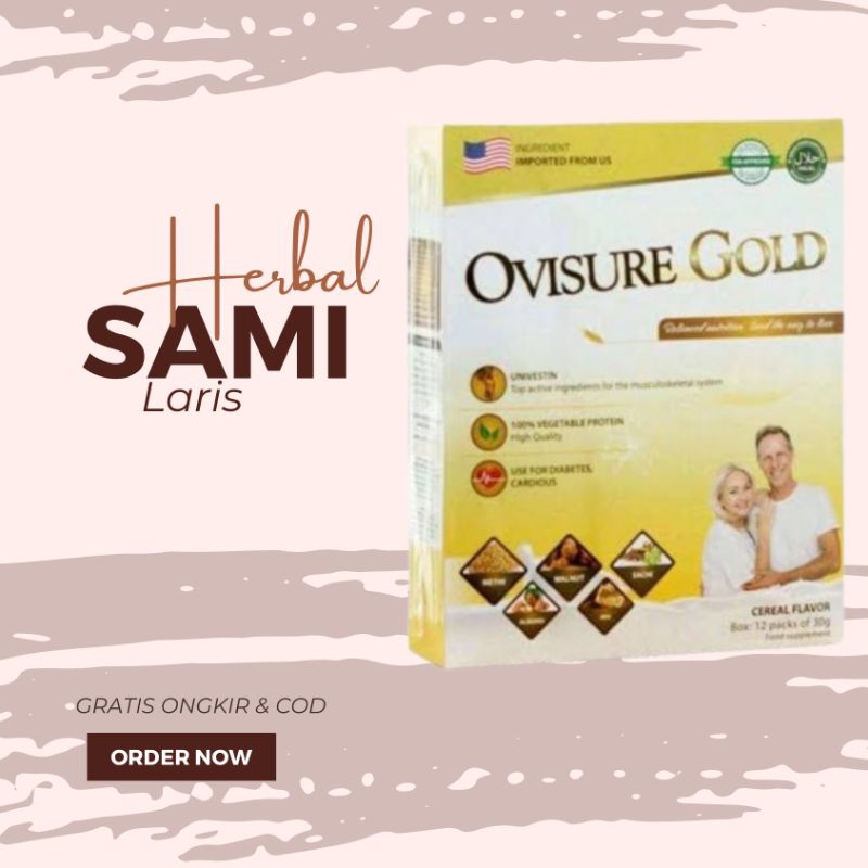 

OVISURE GOLD MILK SUSU OBAT TULANG DAN SENDI YG SEHAT 100% DIMFOR USA