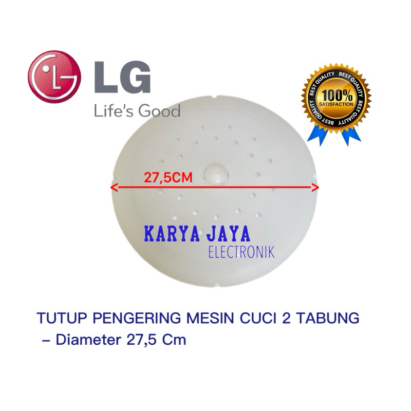 Tutup Pengering Mesin Cuci LG 2 Tabung 27,5CM- Tutup Spiner Mesin Cuci