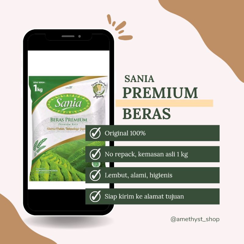 

[SANIA] Beras Premium 1 Kg Exp 2026