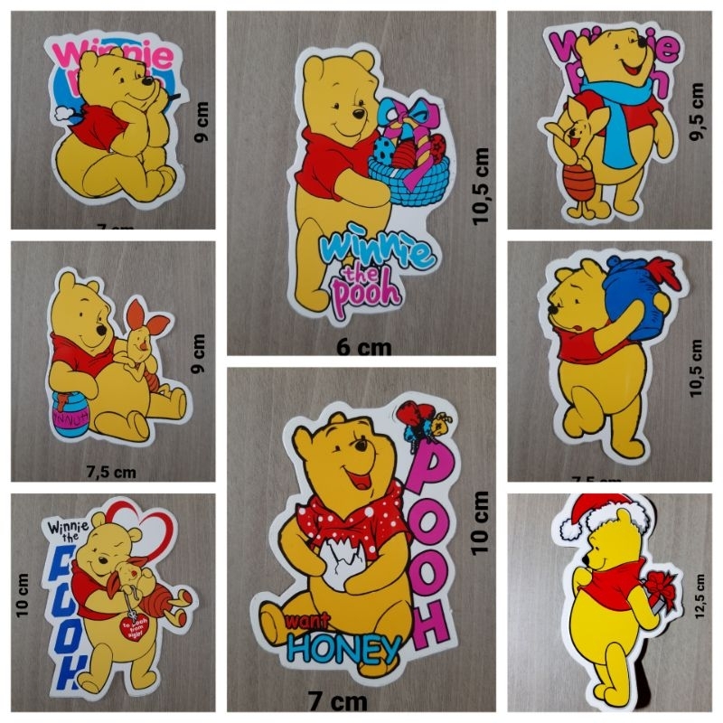 

STIKER GRAFTAC WINIE THE POOH ukuran kecil