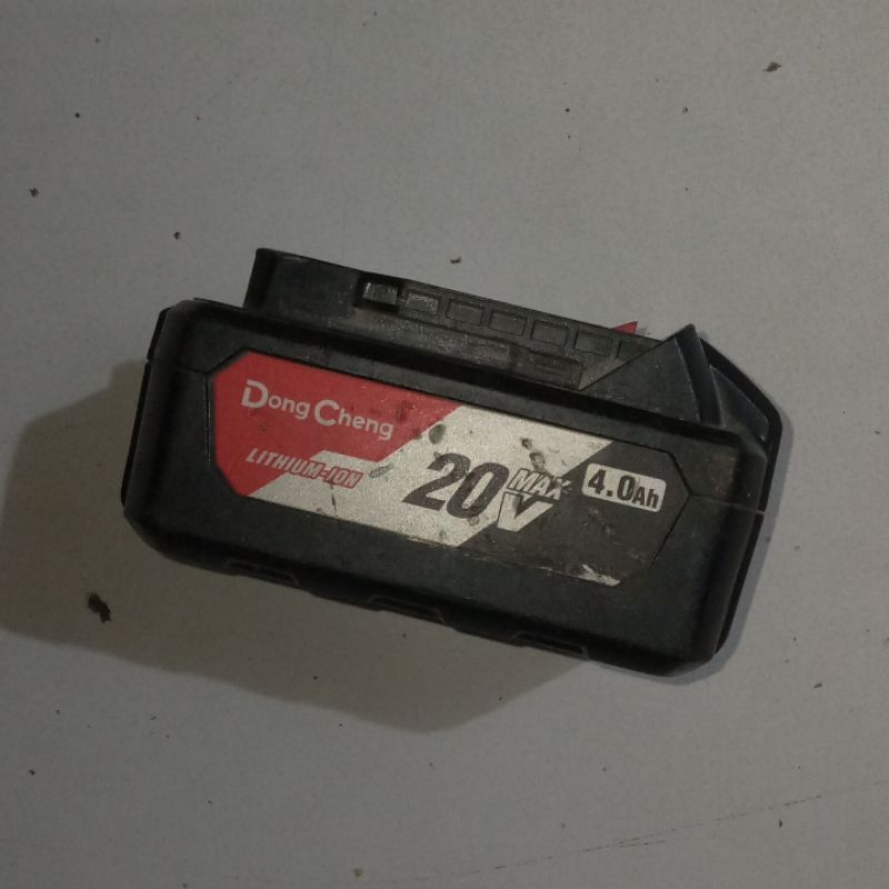 Baterai cordless Dongcheng 20v 4.0Ah Bekas pakai original