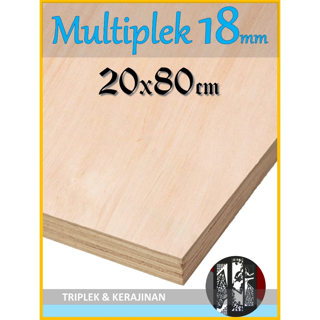 Triplek 18mm 20x80 cm Multiplek MDF Melamin Blokmin Blokboard 18 mm 80x20 | 20 x 80 | 80 x 20 cm